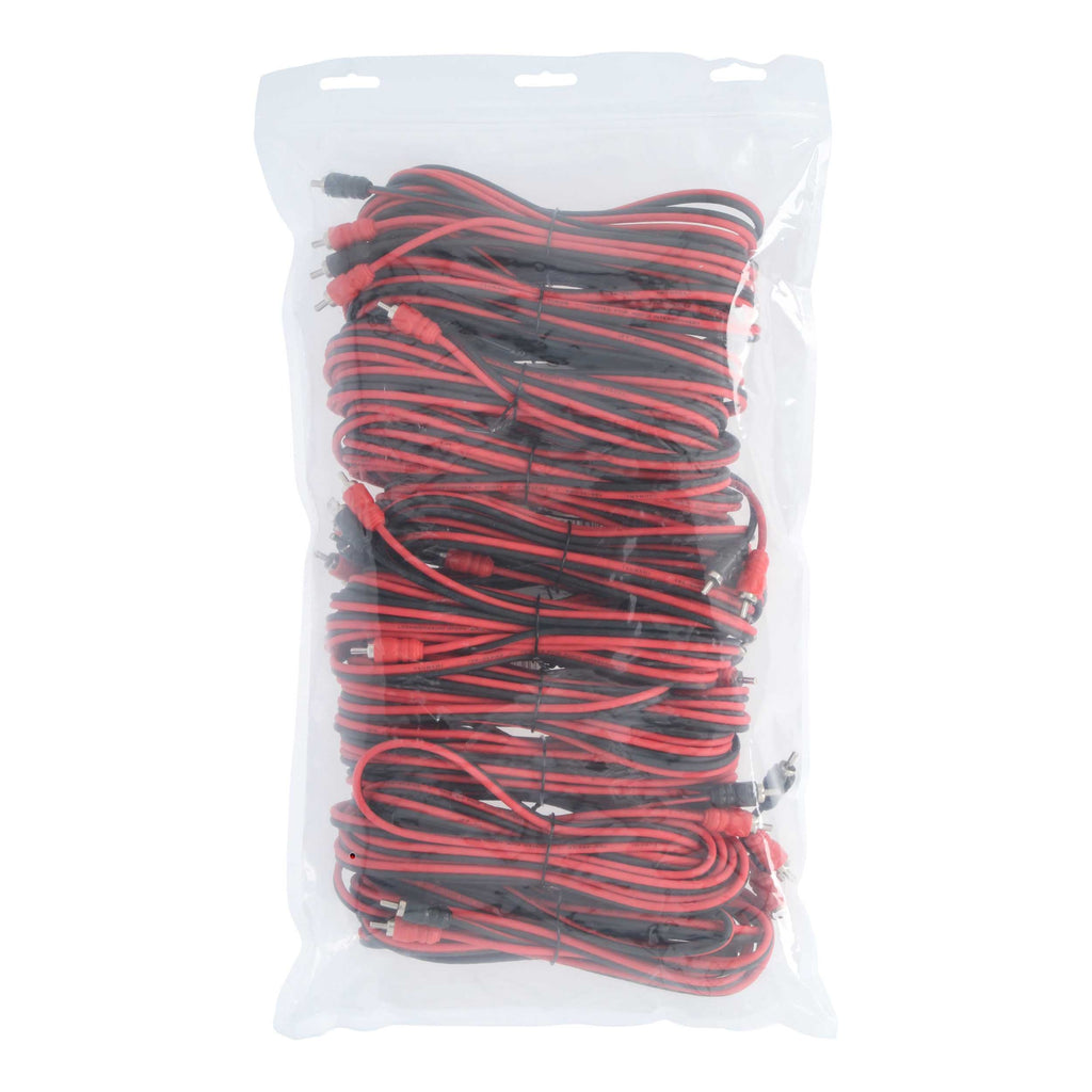 Tsunami TSB-RCA17 Bulk 10 Pack 17Ft 2 Ch RCA