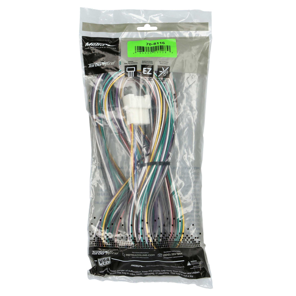 Metra 70-8116 Amp Bypass Harness - Compatible Fits for Toyota 2000-2009