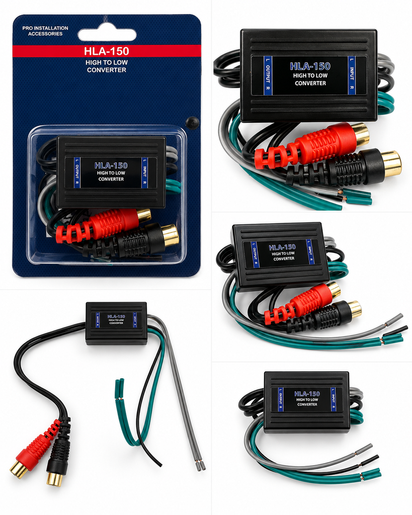 2 Absolute HLA-150 2-Channel High-to-Low Line Output Converter RCA Outputs