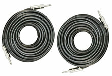 Load image into Gallery viewer, 2 MK Audio MKQQM3 1/4" to 1/4" 3 FT. Wire PA DJ Pro Audio Speaker Cable