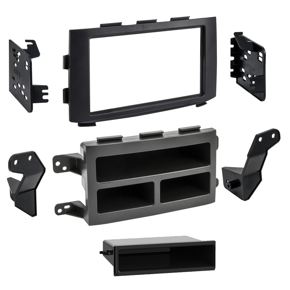Metra 99-7819 Single or Double-DIN Car Stereo Dash Kit - Compatible Fits for Honda Pilot (with factory nav) 2006-2008