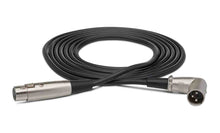 Charger l&#39;image dans la galerie, Hosa XRR-103, XLR3F to Right Angle XLR3M Balanced Interconnect Cable - 3 Feet