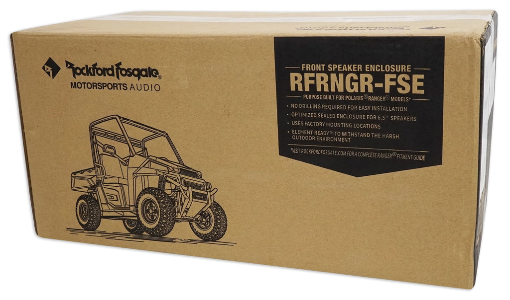 Rockford Fosgate RFRNGR-FSE Polaris Ranger 6.5" Front Lower Speaker Enclosures