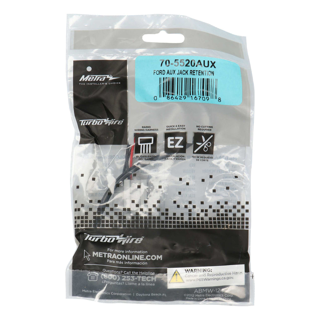 Metra 70-5520AUX AUX-IN Retention Harness Compatible Fits Ford 2007-2008