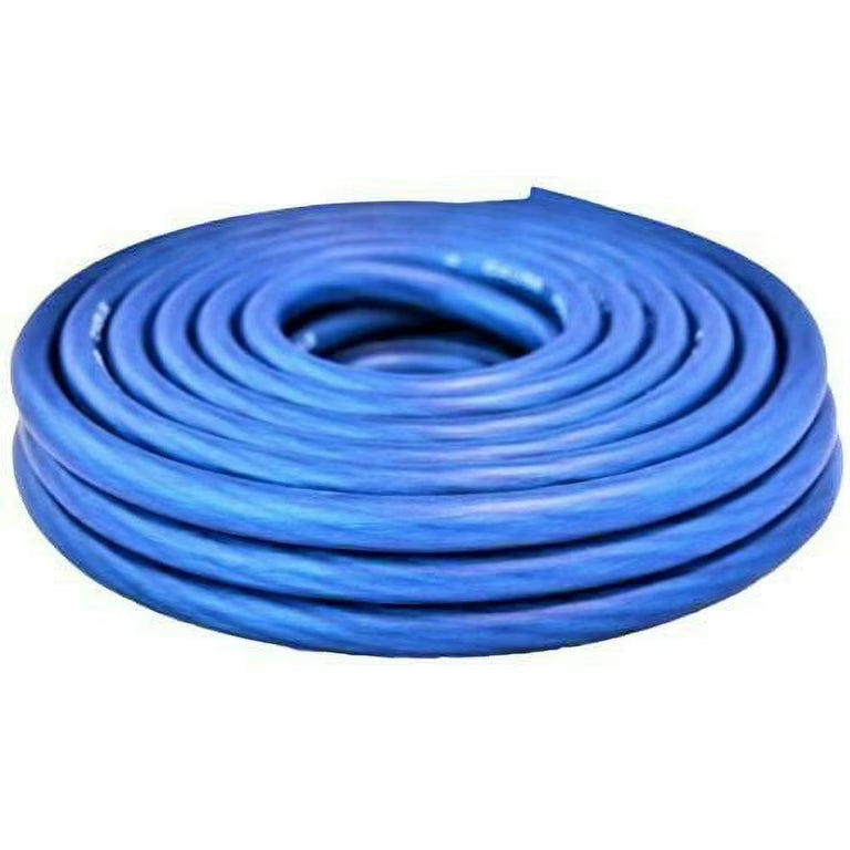 Absolute 8 Gauge 50' Blue Power Ground Wire Car Audio Amplifier Marine Cable