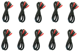 10 Absolute 3' RCA Interconnect Cable Wire Marine Car Amplifier Stereo Home Audio