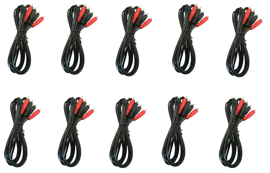10 Absolute 15' RCA Interconnect Cable Wire Marine Car Amplifier Stereo Home Audio