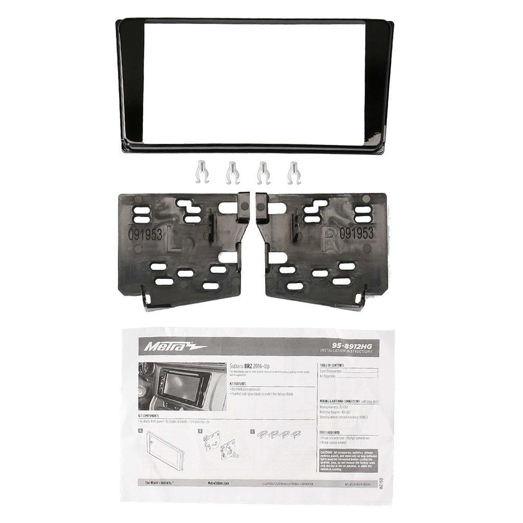 Metra 95-8912HG Double-DIN Car Stereo Dash Kit - Compatible Fits for Subaru BRZ 2016-Up