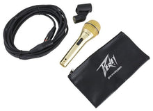 Load image into Gallery viewer, Peavey PVI 2G Gold Cardioid Unidirectional Dynamic Vocal Microphone with XLR Cable