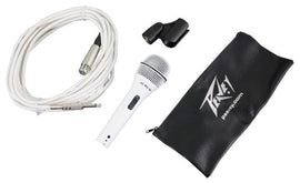 Peavey PV®i 2W Microphone – 1/4” cable White Cardioid Unidirectional Dynamic Vocal Microphone