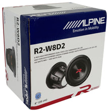 Load image into Gallery viewer, Alpine R2-W8D2 8&quot; R Series 1,000 Watt Car Audio Subwoofer, 2 Ohm, Dual VC Sub