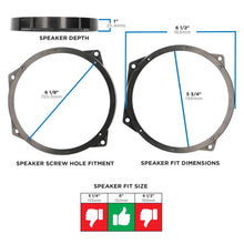 Charger l'image dans la galerie, Metra 82-9302 Speaker Adapters 6in Compatible Fits for BMW 2002-2008 - Pair