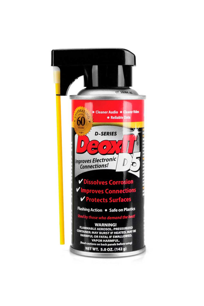 Hosa D5S-6 CAIG DeoxIT Contact Cleaner, 5% Spray, 5 oz