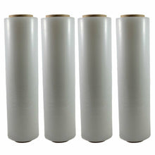 Load image into Gallery viewer, 4 Rolls 18" 6000' 3" Core 80 Gauge Industrial Shrink Wrap Plastic Stretch Film
