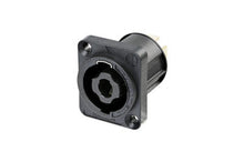 Charger l'image dans la galerie, Neutrik NL4MPXX 4-pole speakON Male Panel-mount D-Series Flange Connector