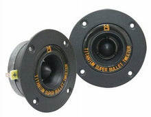 Load image into Gallery viewer, Mr. Dj USA HDT800B Pair 4-Inch Aluminum Bullet Titanium Horn Tweeter Driver (Black)