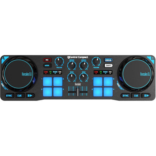 Hercules DJCONTROL-COMPACT DJControl Compact - DJ Software Controller