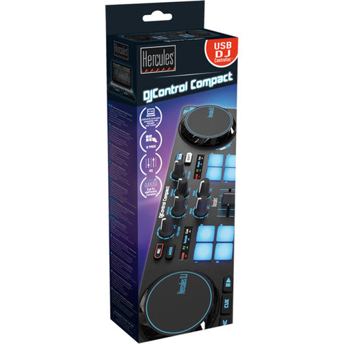 Hercules DJCONTROL-COMPACT DJControl Compact - DJ Software Controller