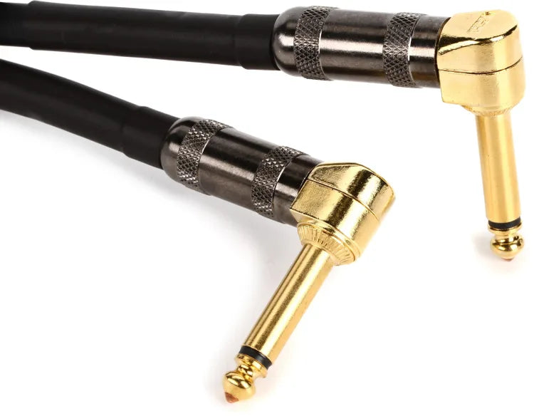 Mogami PLATINUM GUITAR-1.5RR Right Angle to Angle Pedal Cable - 1.5 foot