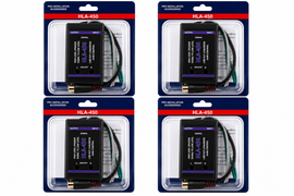 4 Absolute HLA450 2-Ch High-to-Low Line Output Converter Adjustable Speaker Level to RCA Converter