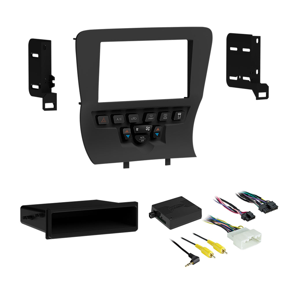 Metra 99-6514B Single/Double DIN Installation Kit - Compatible Fits for Dodge Charger 2011-2014