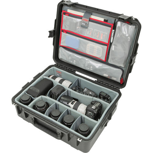 SKB 3i-2217-8DL iSeries 2217-8 Case with Think Tank Photo Dividers & Lid Organizer (Black)