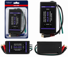 Charger l'image dans la galerie, 4 Absolute HLA450 2-Ch High-to-Low Line Output Converter Adjustable Speaker Level to RCA Converter