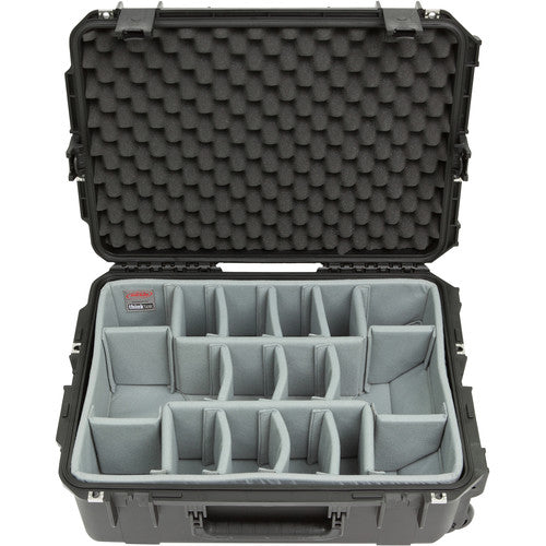 SKB 3i-2215-8DT iSeries 2215-8 Waterproof Utility Case with Wheels and Think Tank Photo Dividers (Black)