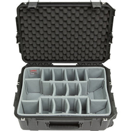SKB 3i-2215-8DT iSeries 2215-8 Waterproof Utility Case with Wheels and Think Tank Photo Dividers (Black)