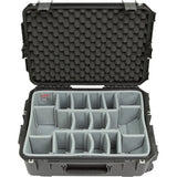 SKB 3i-2215-8DT iSeries 2215-8 Waterproof Utility Case with Wheels and Think Tank Photo Dividers (Black)