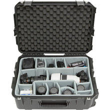 Charger l'image dans la galerie, SKB 3i-2215-8DT iSeries 2215-8 Waterproof Utility Case with Wheels and Think Tank Photo Dividers (Black)