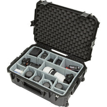Charger l'image dans la galerie, SKB 3i-2215-8DT iSeries 2215-8 Waterproof Utility Case with Wheels and Think Tank Photo Dividers (Black)