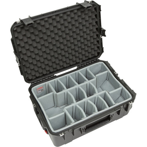 SKB 3i-2215-8DT iSeries 2215-8 Waterproof Utility Case with Wheels and Think Tank Photo Dividers (Black)