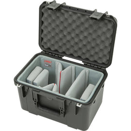 SKB 3i-1610-10DT iSeries Waterproof Case with Video Dividers and Lid Foam (Black)