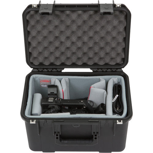 SKB 3i-1610-10DT iSeries Waterproof Case with Video Dividers and Lid Foam (Black)