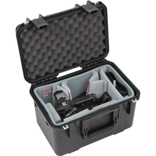 SKB 3i-1610-10DT iSeries Waterproof Case with Video Dividers and Lid Foam (Black)