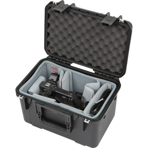 SKB 3i-1610-10DT iSeries Waterproof Case with Video Dividers and Lid Foam (Black)