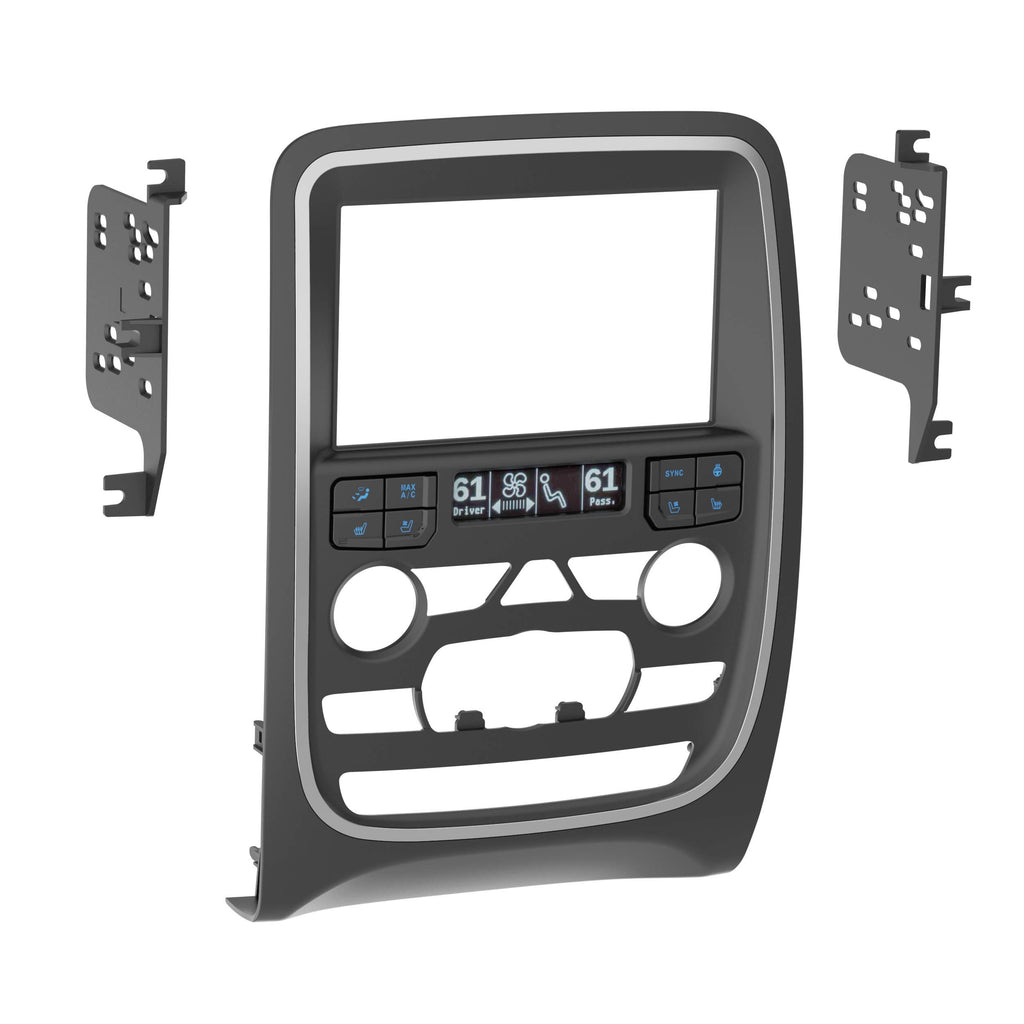 Metra 95-6559B Double DIN Stereo Dash Kit and Harness - Compatible Fits for DODGE DURANGO 2014-2020