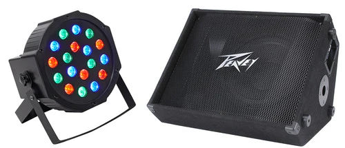 Peavey PV15M 15" 2-way 1000-Watt Peak Floor Monitor Speaker w/ Handle + Wash Light