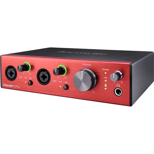 Focusrite CLARETT-PLUS-2PRE Desktop 10x4 USB-C Audio/MIDI Interface