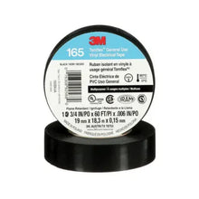 Load image into Gallery viewer, 100 Rolls 1 Case 3M 165 TEMFLEX (3M 1700 Upgrade) Black 3/4&quot; Vinyl Fresh INSULATINELECTRICAL Tape