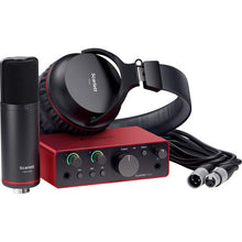 Load image into Gallery viewer, Focusrite SCARLETT-SOLO-STU-4G USB-C Audio Interface Microphone Headphones