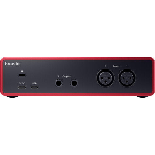 Focusrite SCARLETT-2I2-STU-4G USB-C Audio Interface with Microphone and Headphones
