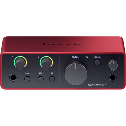 Focusrite SCARLETT-SOLO-STU-4G USB-C Audio Interface Microphone Headphones