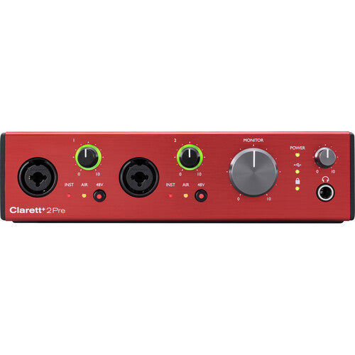 Focusrite CLARETT-PLUS-2PRE Desktop 10x4 USB-C Audio/MIDI Interface