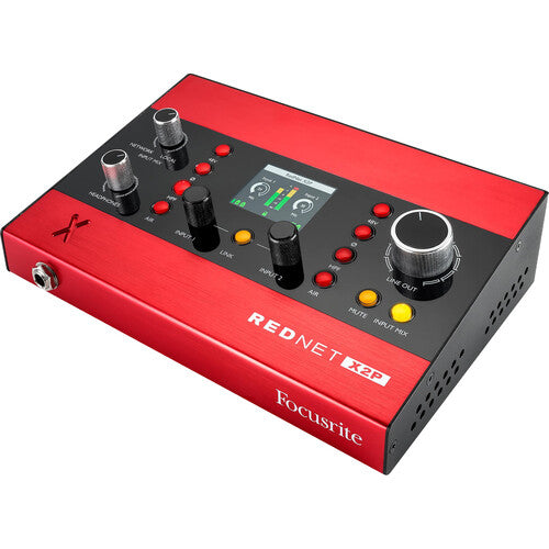 Focusrite REDNET-X2P 2x2 Dante Audio Interface with Red Evolution Mic Pres
