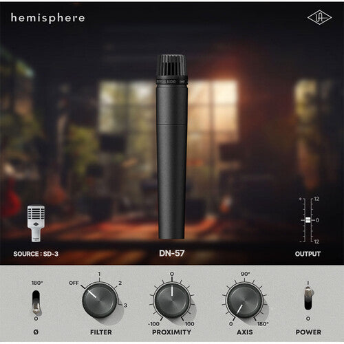 Universal Audio UA-SD3-U Cardioid Dynamic Microphone with Hemisphere Modeling