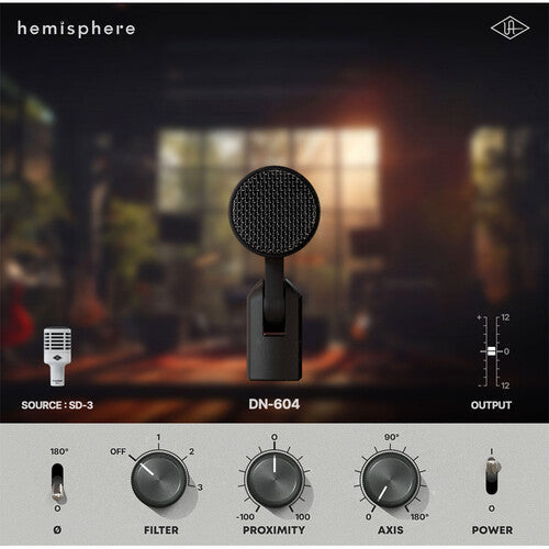 Universal Audio UA-SD3-U Cardioid Dynamic Microphone with Hemisphere Modeling
