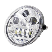 Load image into Gallery viewer, Saddle Tramp BC-HDHLR2 7 In 8 LED Oblong Oval Motorcycle Light - Chrome Front Face