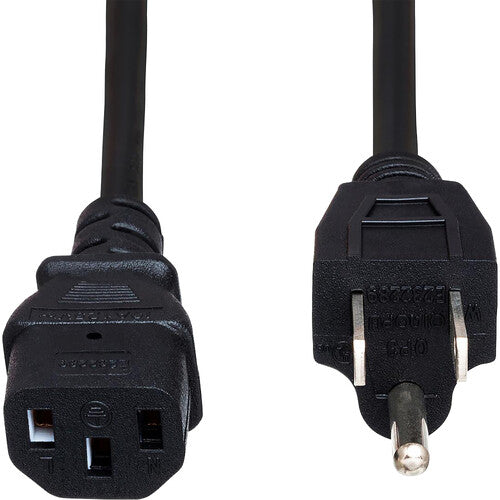 Hosa PWC-401.5 Power Cable 1.5 foot Power Cord IEC C13 to NEMA 5-15P 1.5 ft